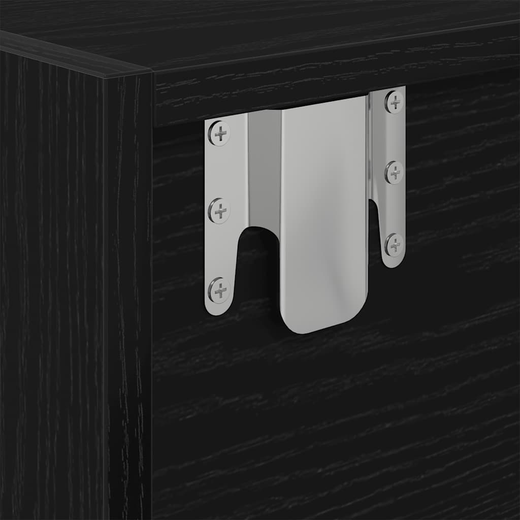 Meubles TV 2 pcs chêne noir 60x31x25,5 cm bois d'ingénierie - XIOS