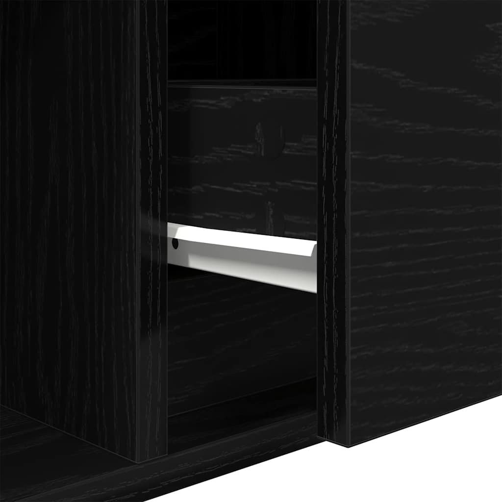 Meubles TV 2 pcs chêne noir 60x31x25,5 cm bois d'ingénierie - XIOS