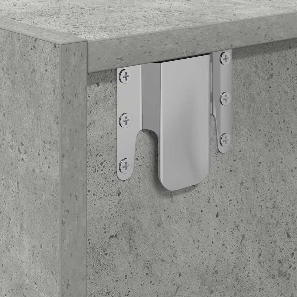 Meubles TV 2 pcs gris béton 60x31x25,5 cm bois d'ingénierie - XIOS