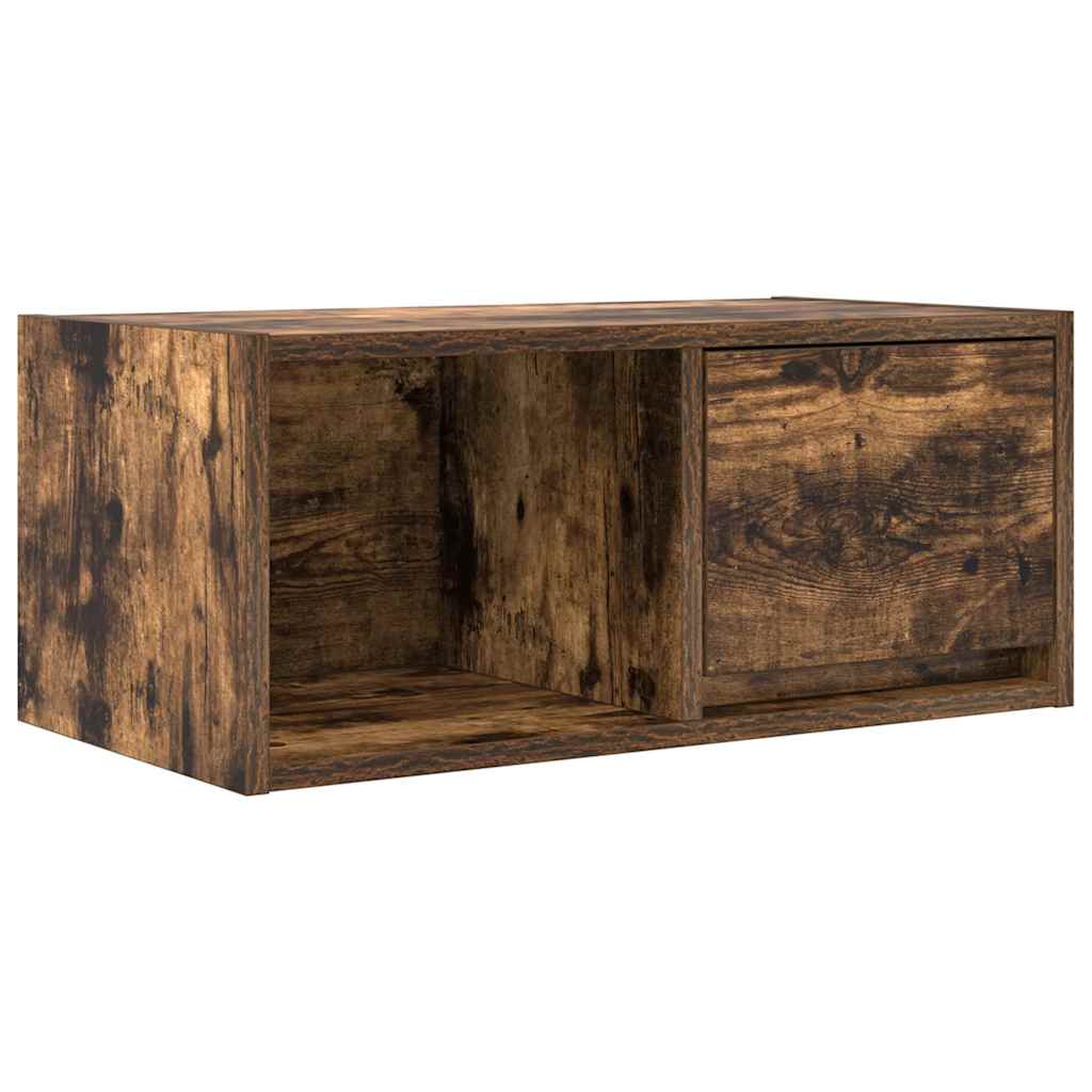 Meuble TV chêne fumé 60x31x25,5 cm bois d'ingénierie - XIOS