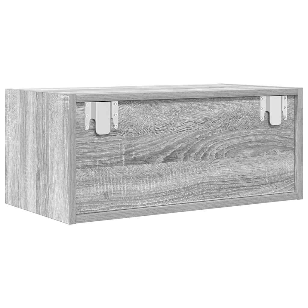 Meuble TV sonoma gris 60x31x25,5 cm bois d'ingénierie - XIOS