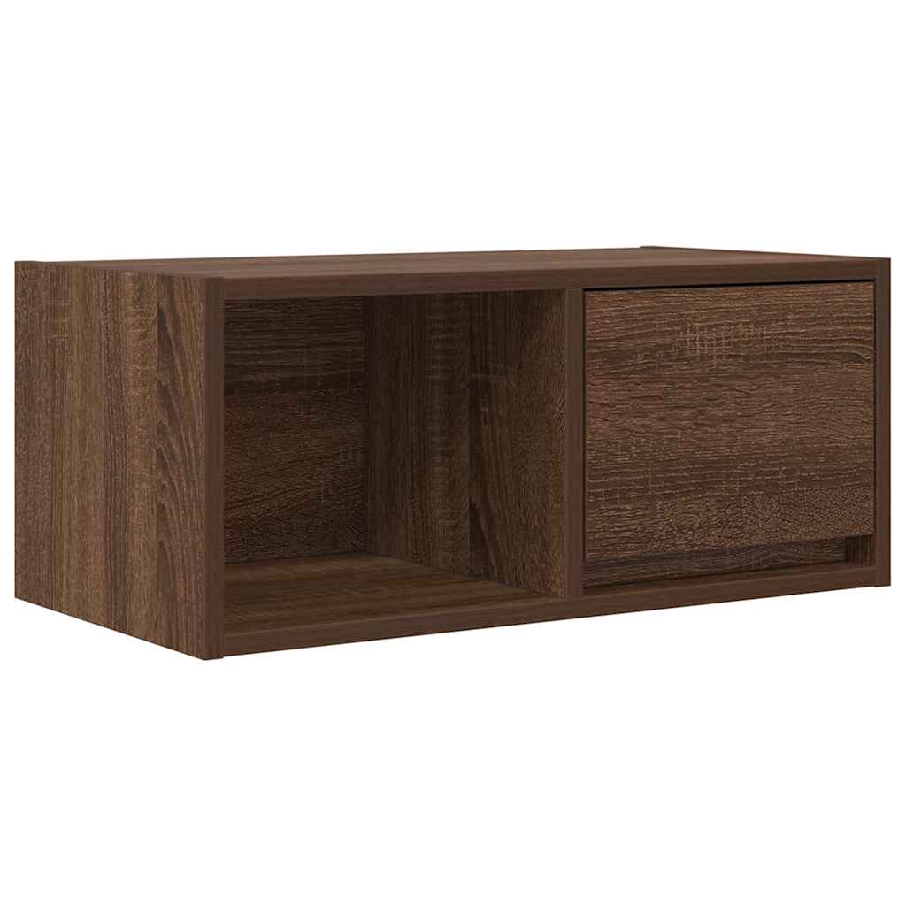 Meuble TV chêne marron 60x31x25,5 cm bois d'ingénierie - XIOS