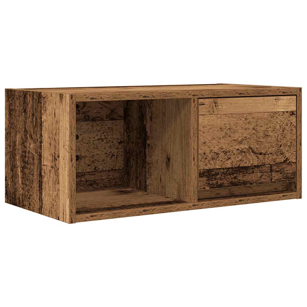 Meuble TV vieux bois 60x31x25,5 cm bois d'ingénierie - XIOS