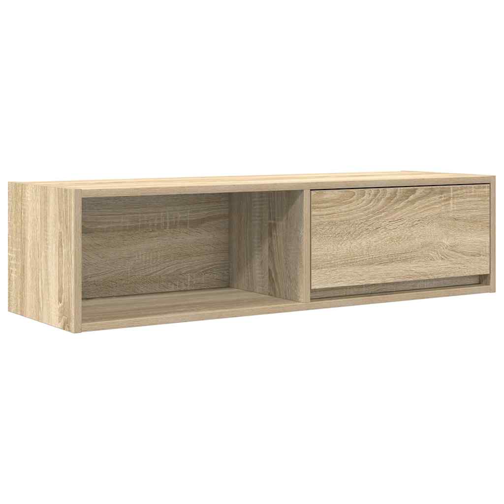 Meuble TV chêne sonoma 100x31x25,5 cm bois d'ingénierie - XIOS