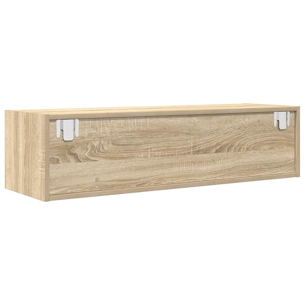 Meuble TV chêne sonoma 100x31x25,5 cm bois d'ingénierie - XIOS