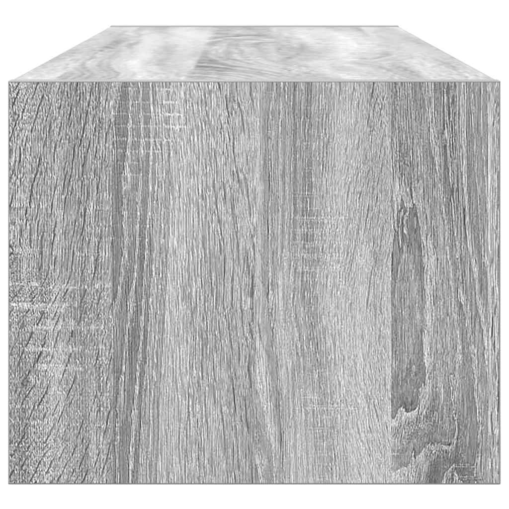 Meuble TV sonoma gris 100x31x25,5 cm bois d'ingénierie - XIOS