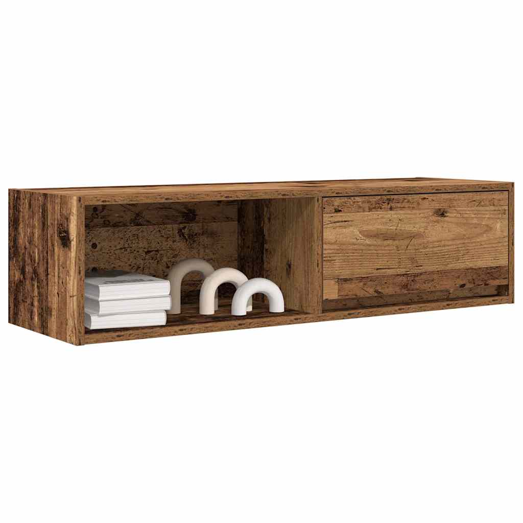 Meubles TV 2 pcs vieux bois 100x31x25,5 cm bois d'ingénierie - XIOS