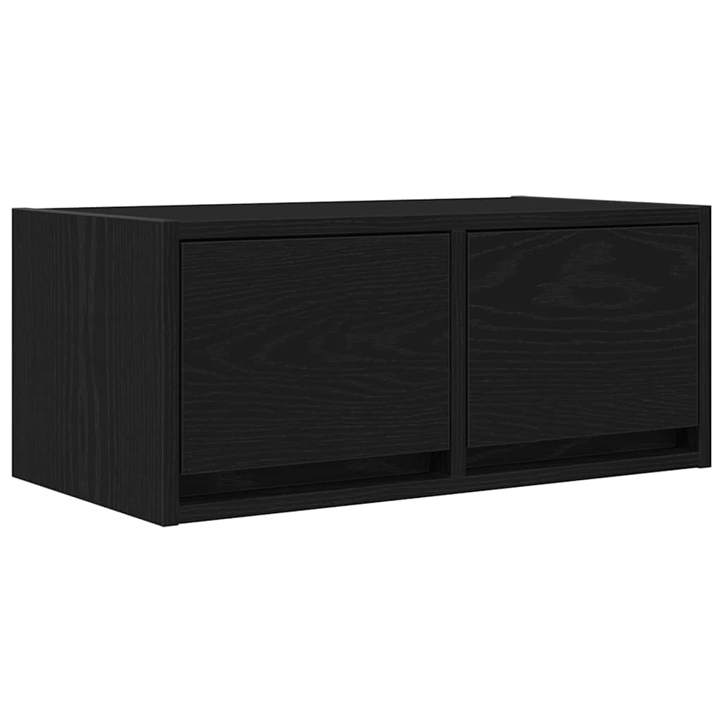 Meuble TV chêne noir 60x31x25,5 cm bois d'ingénierie - XIOS