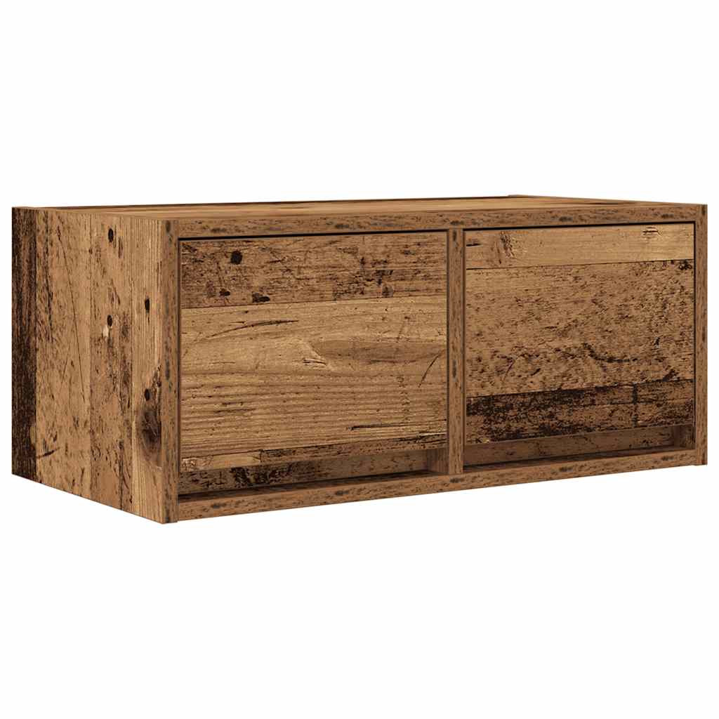 Meuble TV vieux bois 60x31x25,5 cm bois d'ingénierie - XIOS