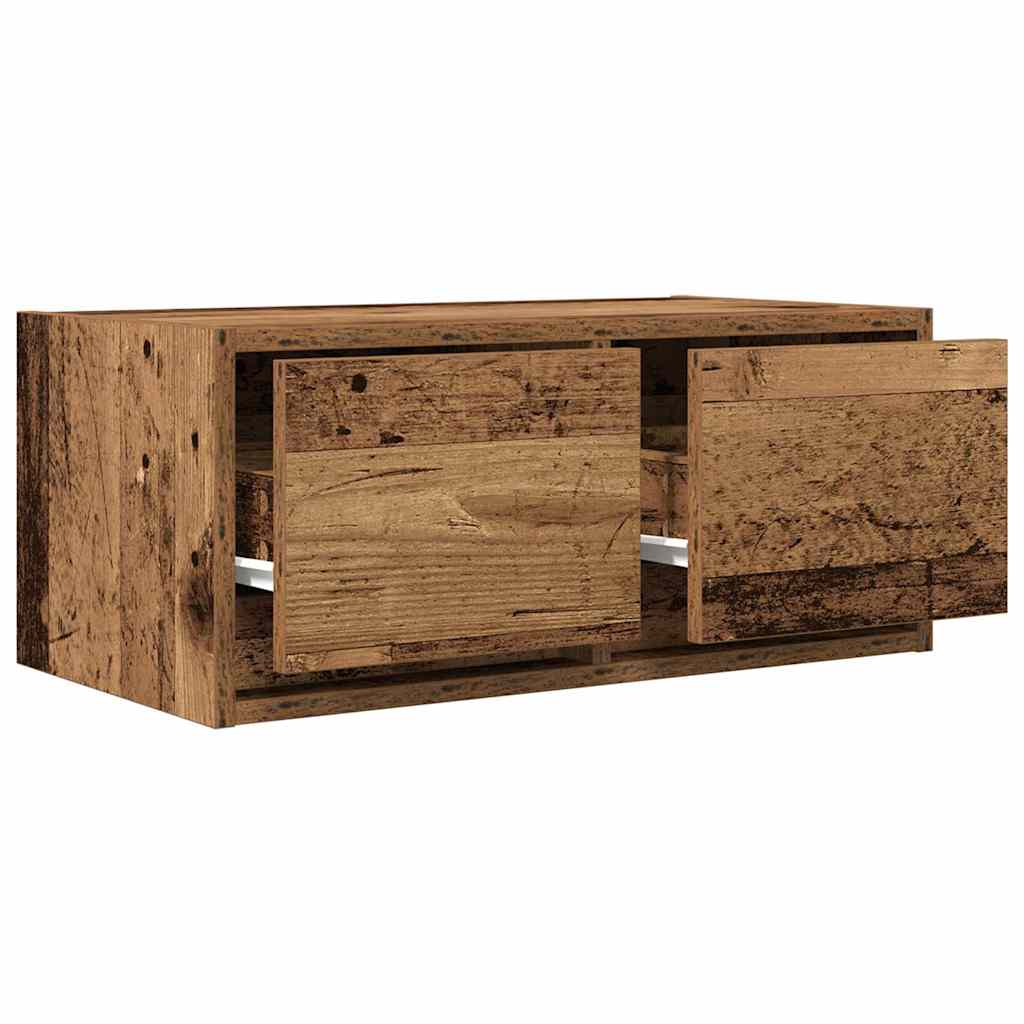 Meuble TV vieux bois 60x31x25,5 cm bois d'ingénierie - XIOS