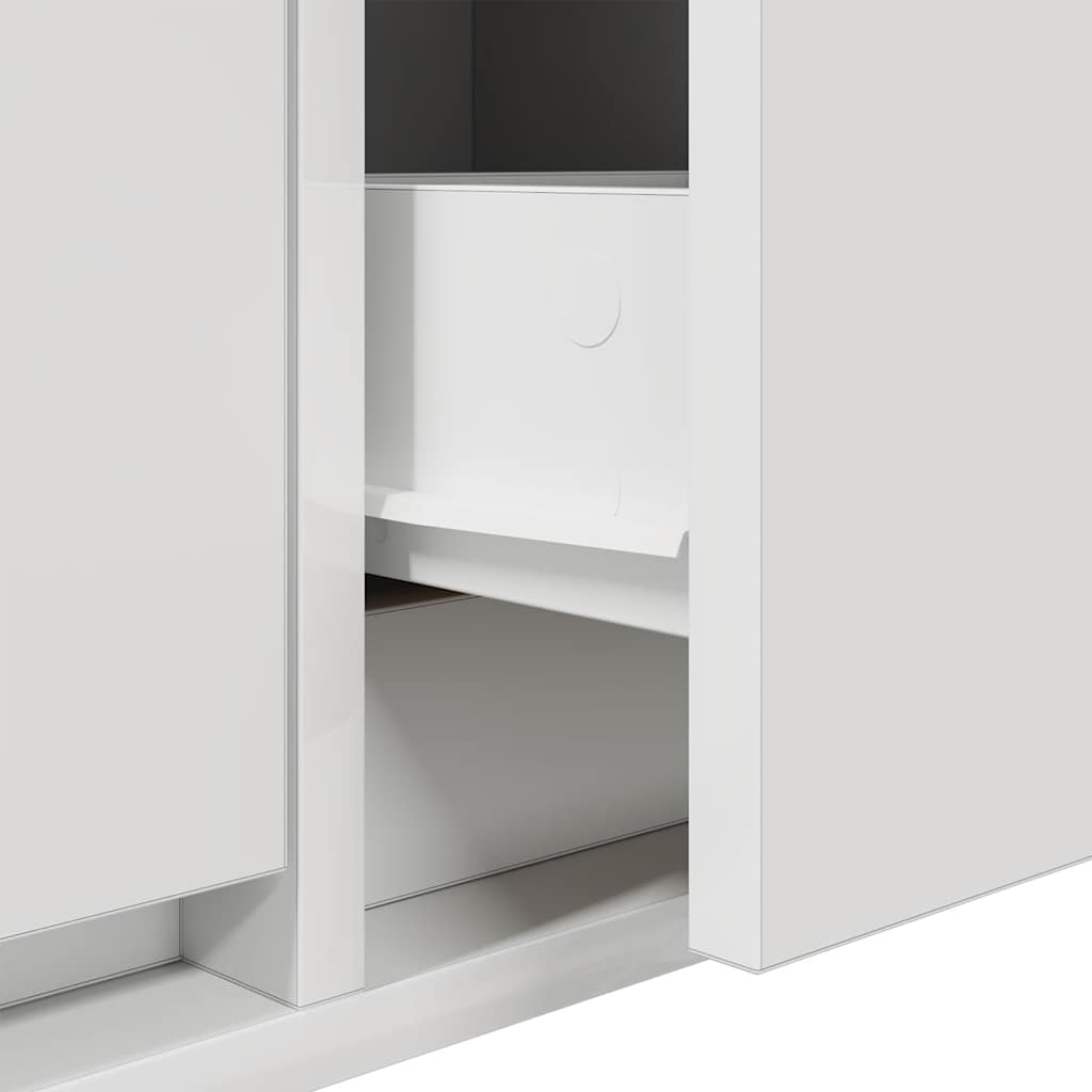 Meubles TV 2 pcs blanc 80x31x25,5 cm bois d'ingénierie - XIOS