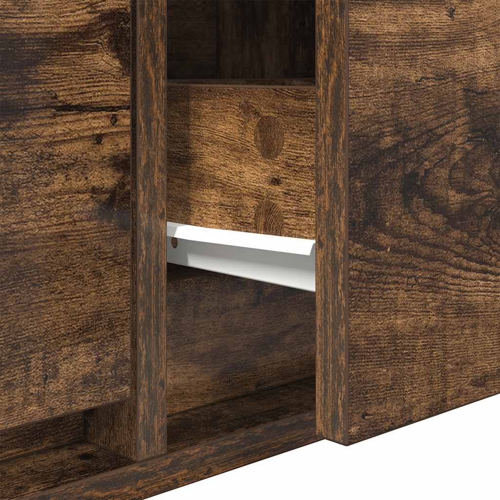Meubles TV 2 pcs chêne fumé 80x31x25,5 cm bois d'ingénierie - XIOS