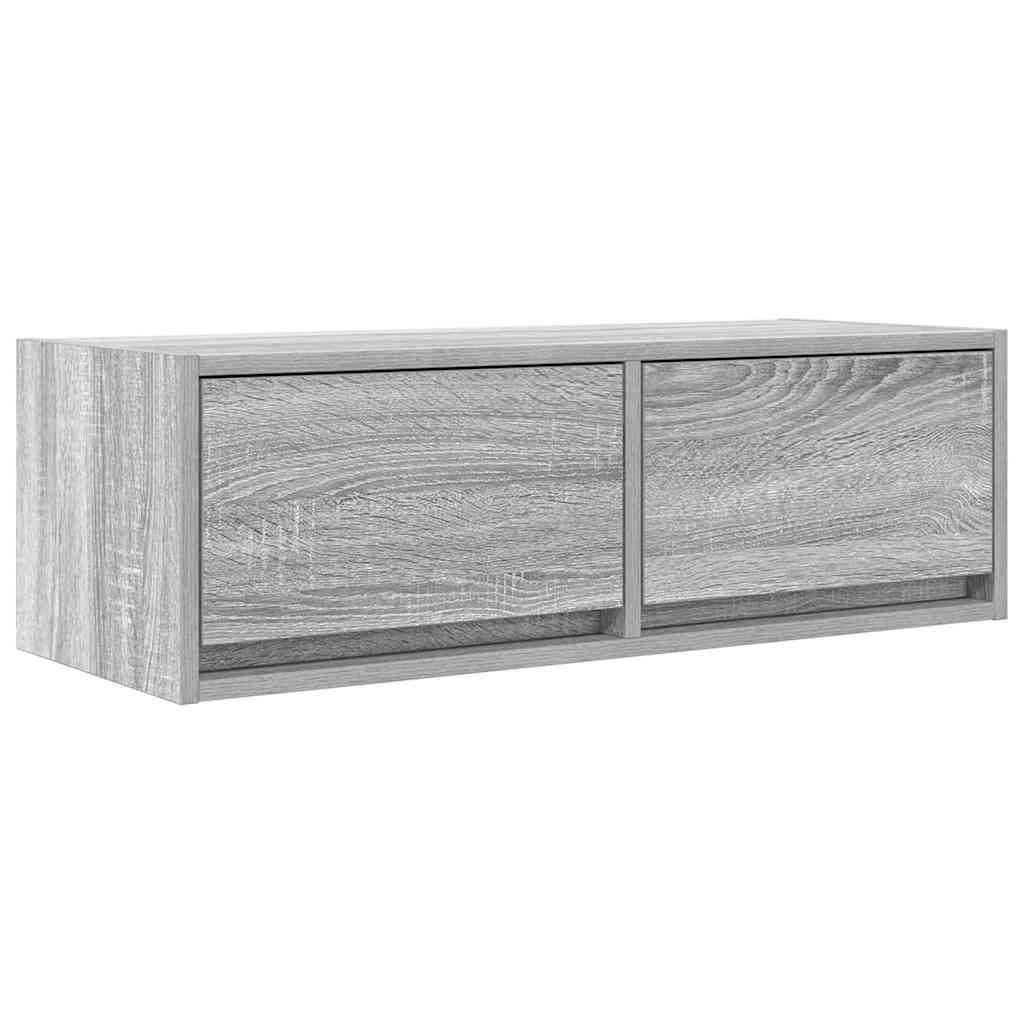 Meuble TV sonoma gris 80x31x25,5 cm bois d'ingénierie - XIOS