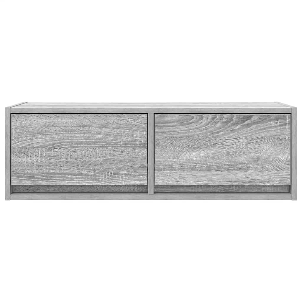 Meuble TV sonoma gris 80x31x25,5 cm bois d'ingénierie - XIOS