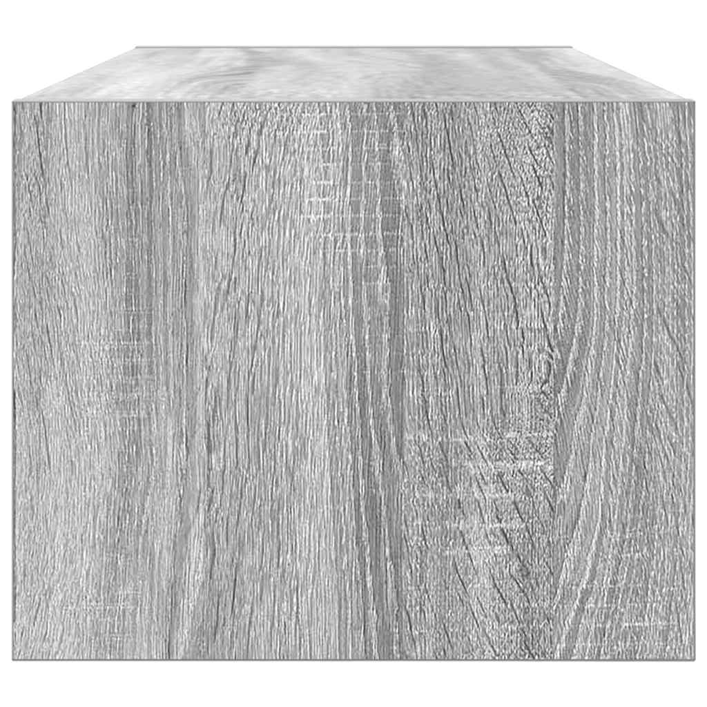 Meuble TV sonoma gris 80x31x25,5 cm bois d'ingénierie - XIOS