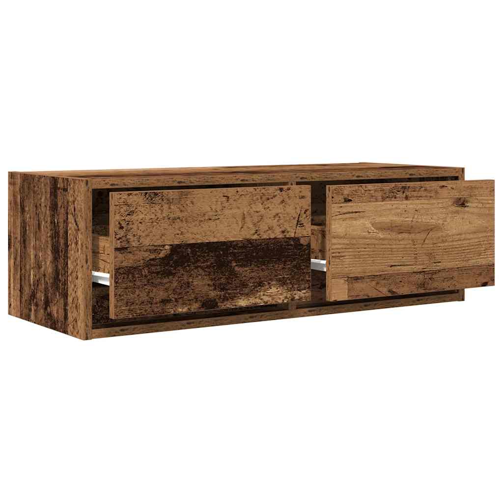 Meubles TV 2 pcs vieux bois 80x31x25,5 cm bois d'ingénierie - XIOS