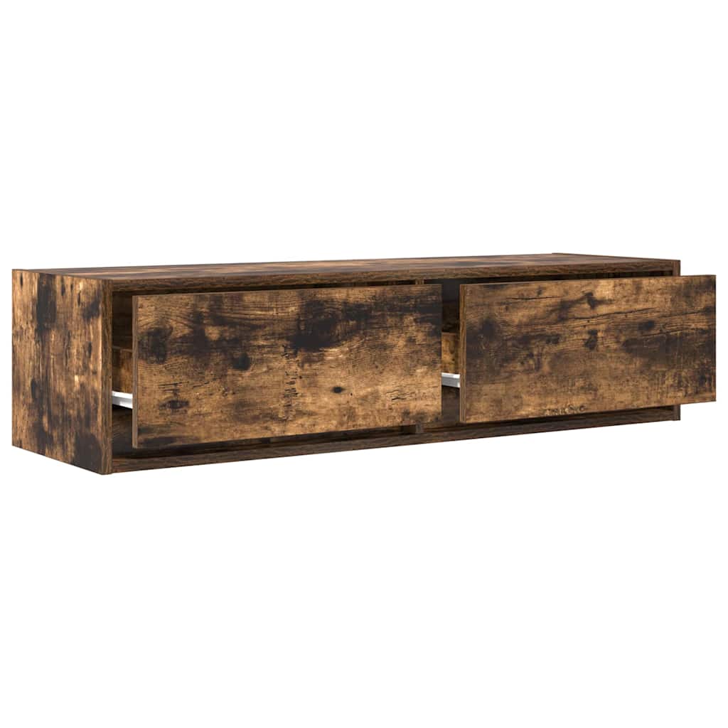 Meuble TV Chêne fumé 100 x 31 x 25,5 cm Bois d'ingénierie - XIOS