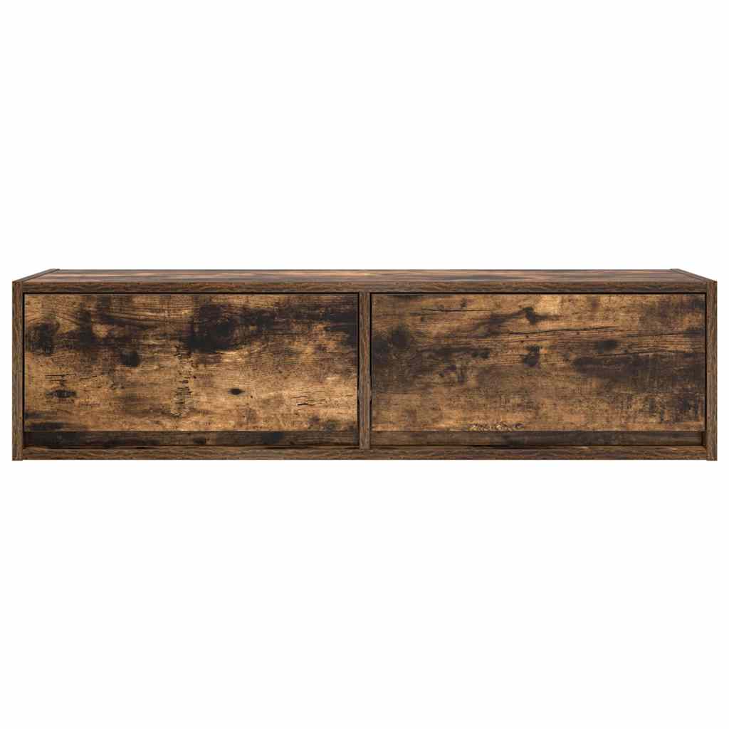 Meuble TV Chêne fumé 100 x 31 x 25,5 cm Bois d'ingénierie - XIOS