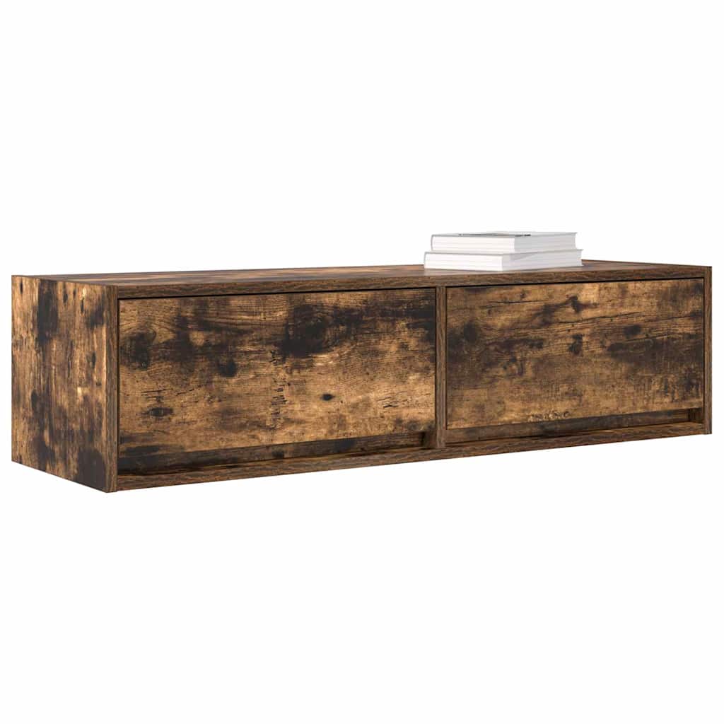 Meuble TV Chêne fumé 100 x 31 x 25,5 cm Bois d'ingénierie - XIOS
