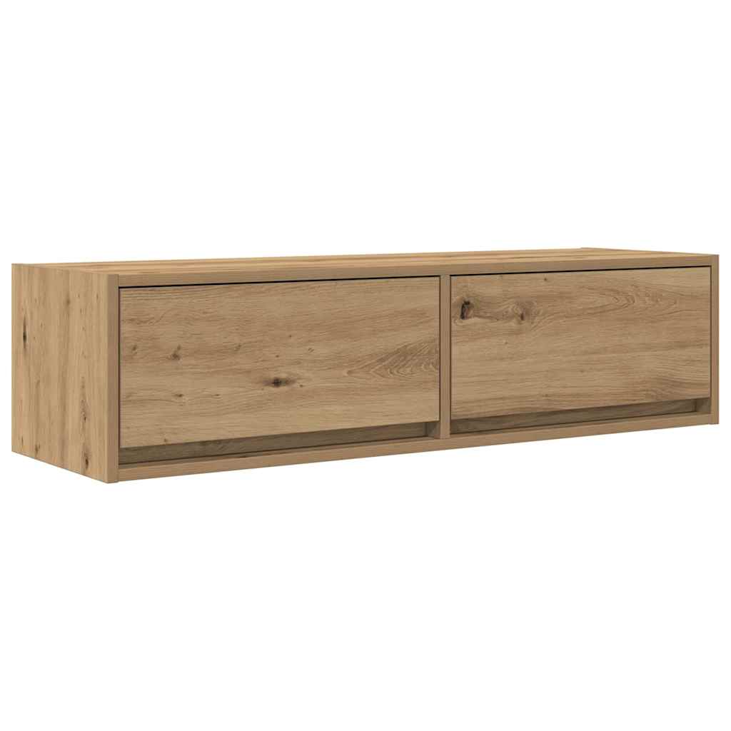 Meuble TV chêne artisanal 100 x 31 x 25.5 cm Bois d'ingénierie - XIOS
