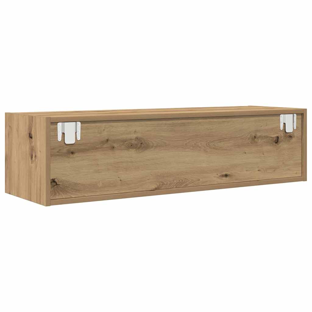 Meuble TV chêne artisanal 100 x 31 x 25.5 cm Bois d'ingénierie - XIOS
