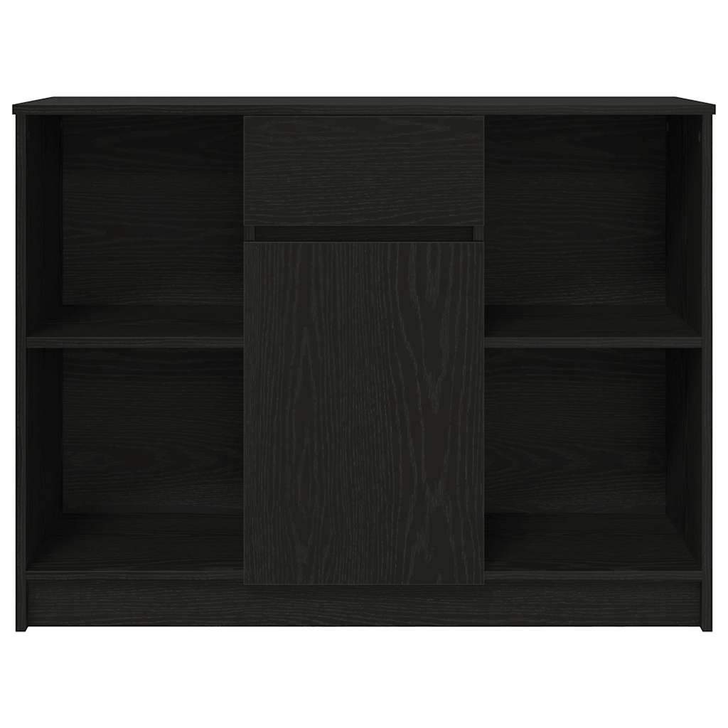Buffet avec tiroir chêne noir 101x35x76 cm bois d'ingénierie - XIOS