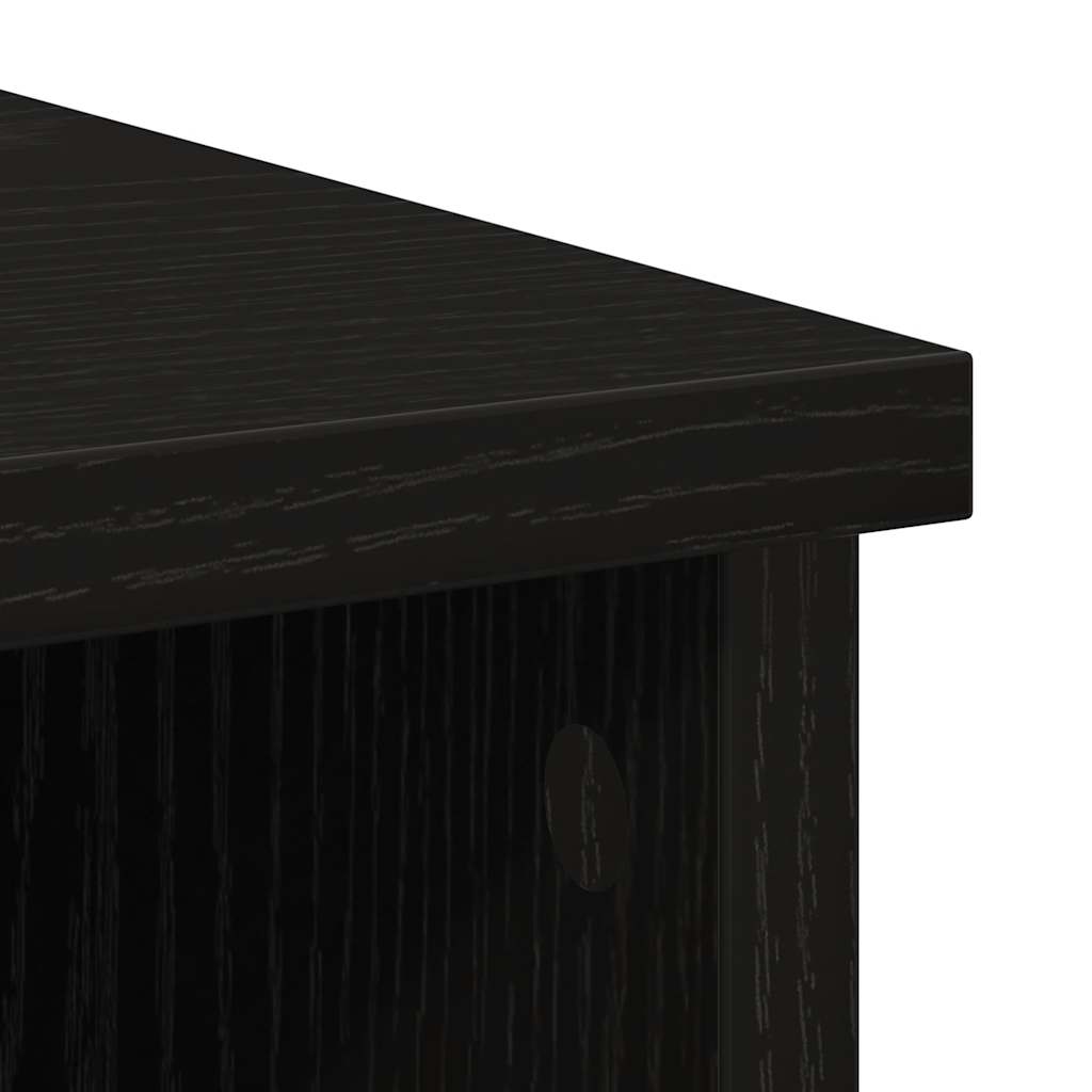 Buffet avec tiroir chêne noir 101x35x76 cm bois d'ingénierie - XIOS