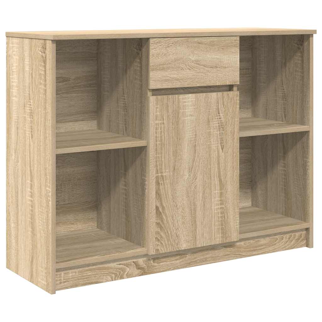 Buffet avec tiroir chêne sonoma 101x35x76 cm bois d'ingénierie - XIOS