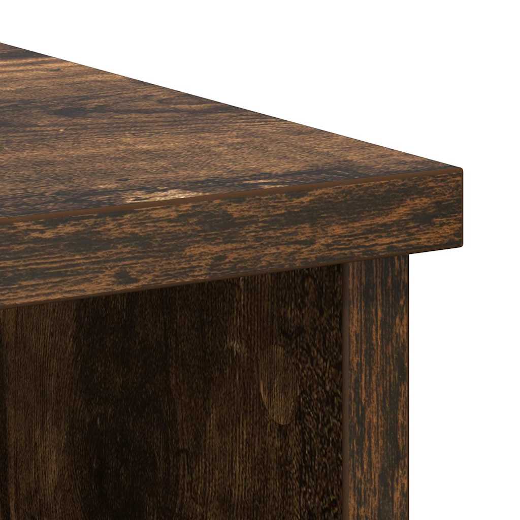 Buffet avec tiroir chêne fumé 101x35x76 cm bois d'ingénierie - XIOS