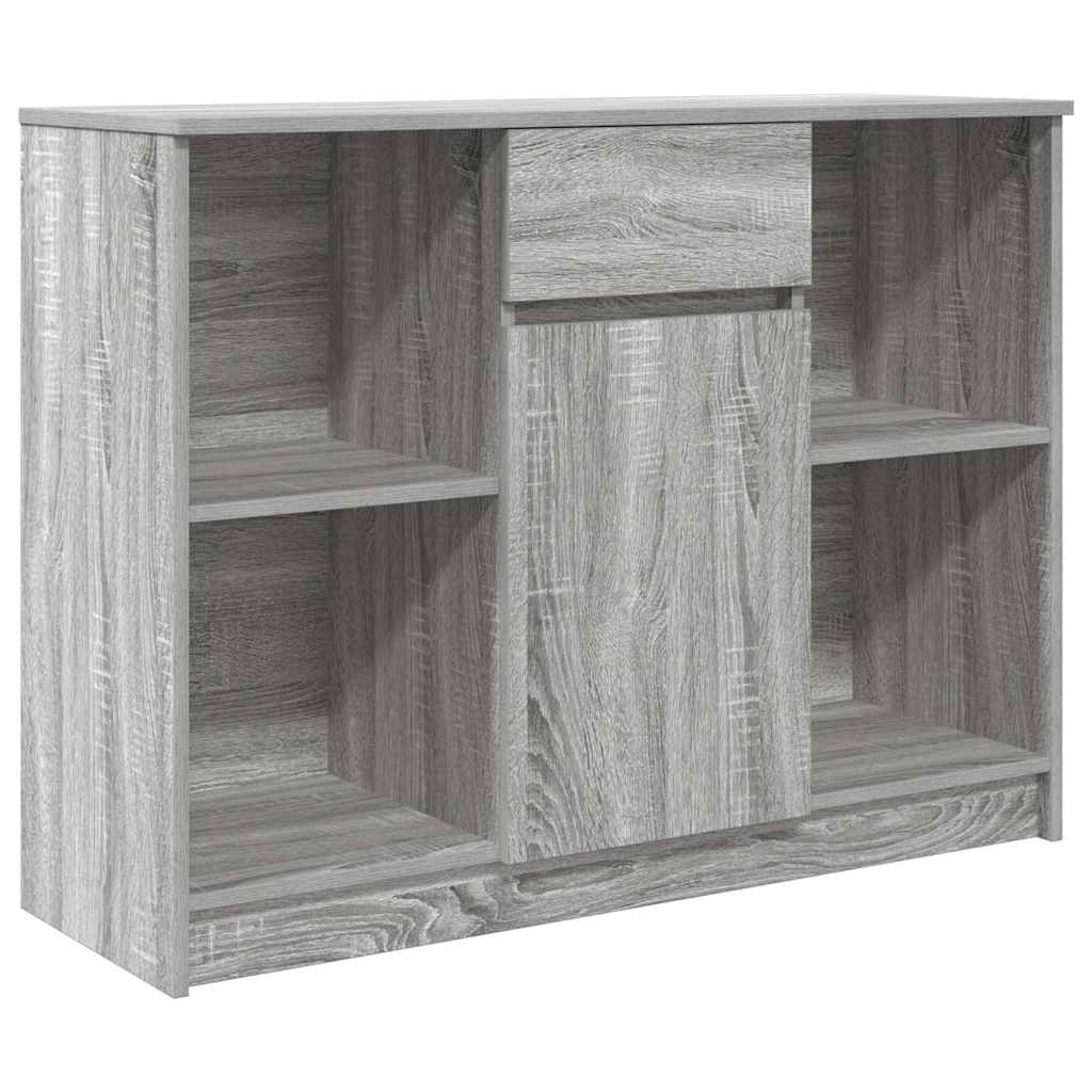 Buffet avec tiroir sonoma gris 101x35x76 cm bois d'ingénierie - XIOS