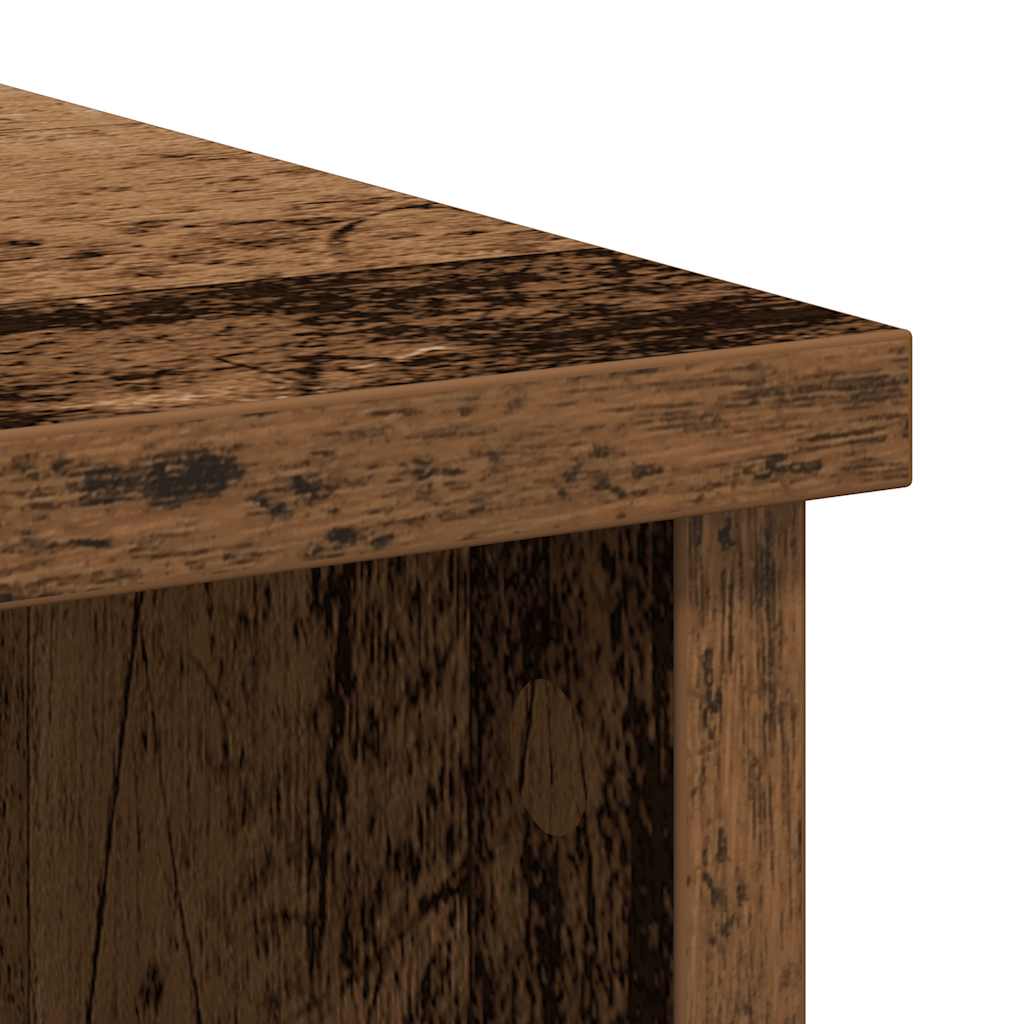 Buffet avec tiroir vieux bois 101x35x76 cm bois d'ingénierie - XIOS