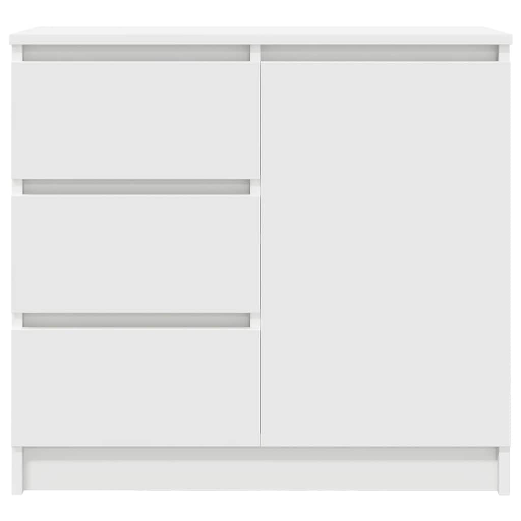 Buffet avec tiroir blanc 71x35x65 cm bois d'ingénierie - XIOS