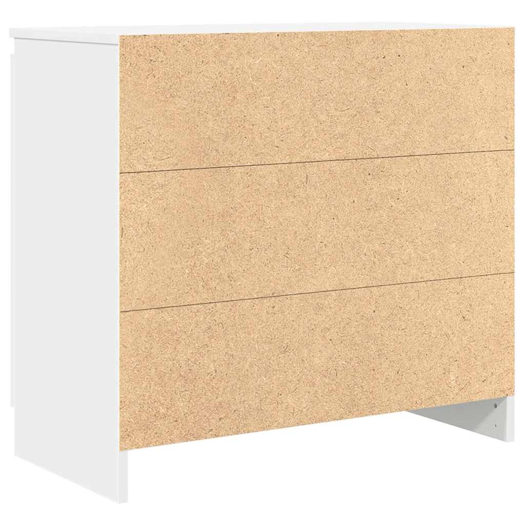 Buffet avec tiroir blanc 71x35x65 cm bois d'ingénierie - XIOS