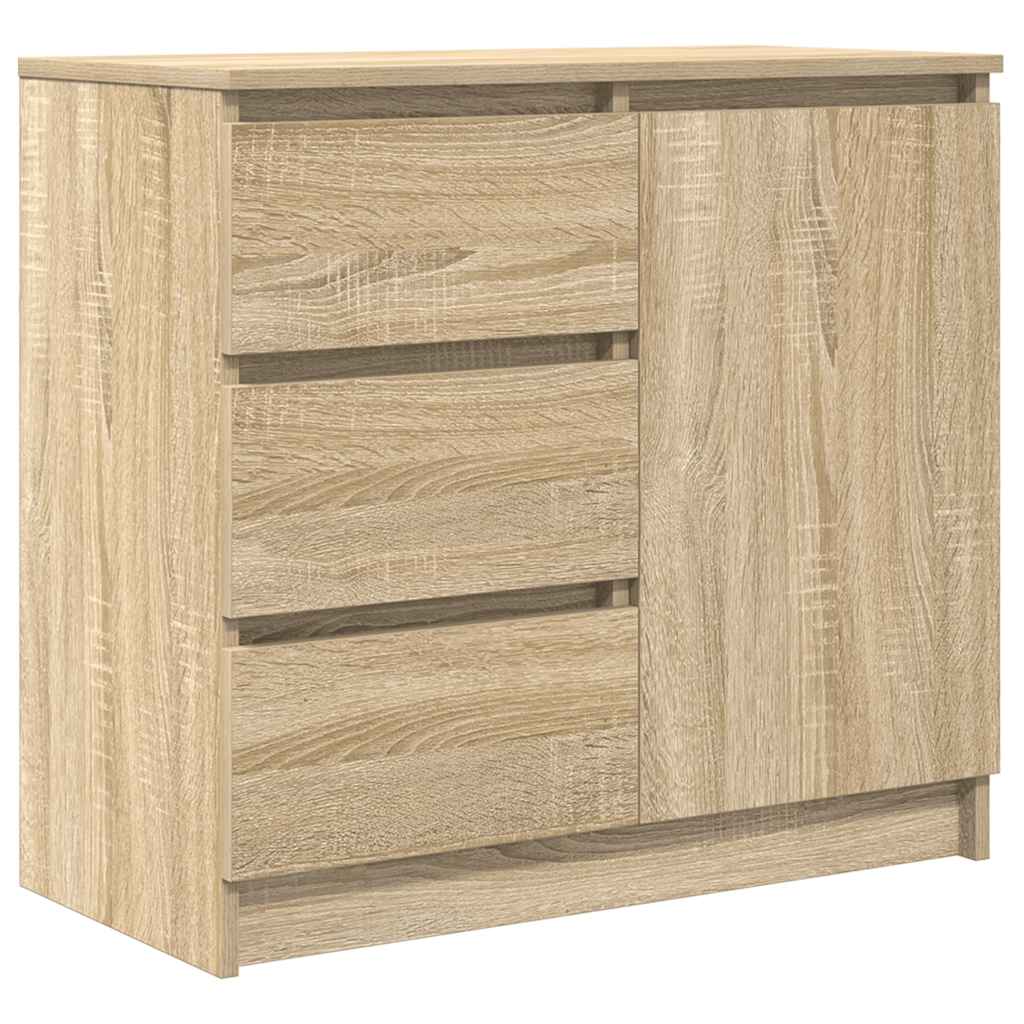 Buffet avec tiroir chêne sonoma 71x35x65 cm bois d'ingénierie - XIOS