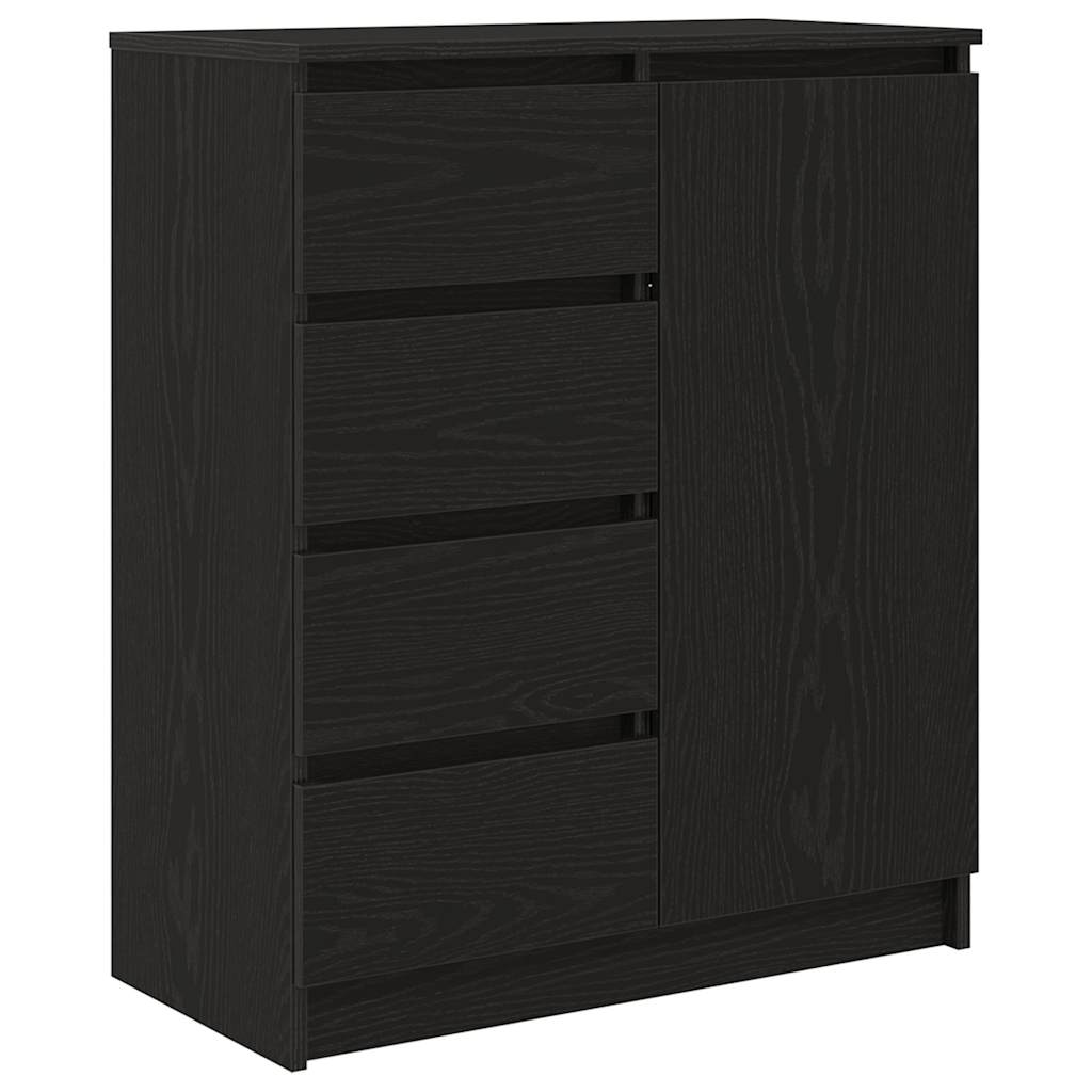 Buffet avec tiroirs chêne noir 71x35x84 cm bois d'ingénierie - XIOS