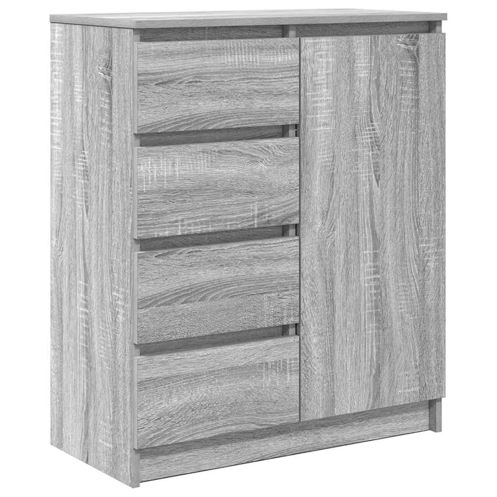 Buffet avec tiroirs sonoma gris 71x35x84 cm bois d'ingénierie - XIOS