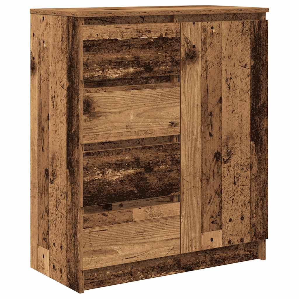 Buffet avec tiroirs vieux bois 71x35x84 cm bois d'ingénierie - XIOS