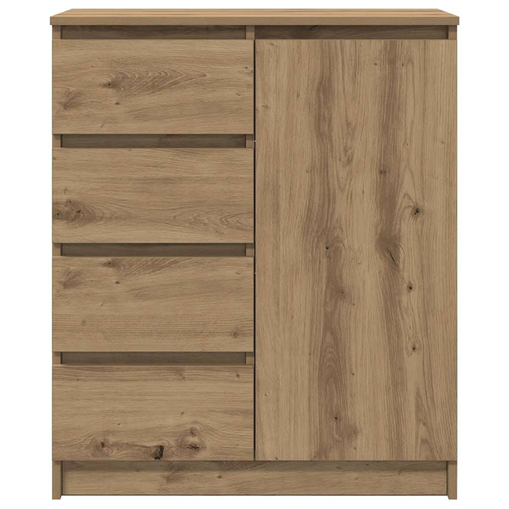 Buffet avec tiroirs chêne artisanal 71x35x84 cm bois ingénierie - XIOS