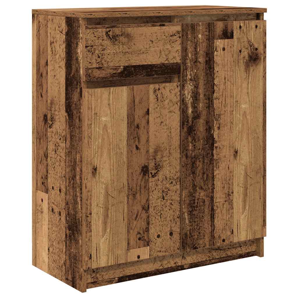 Buffet avec tiroir vieux bois 71x35x84 cm bois d'ingénierie - XIOS