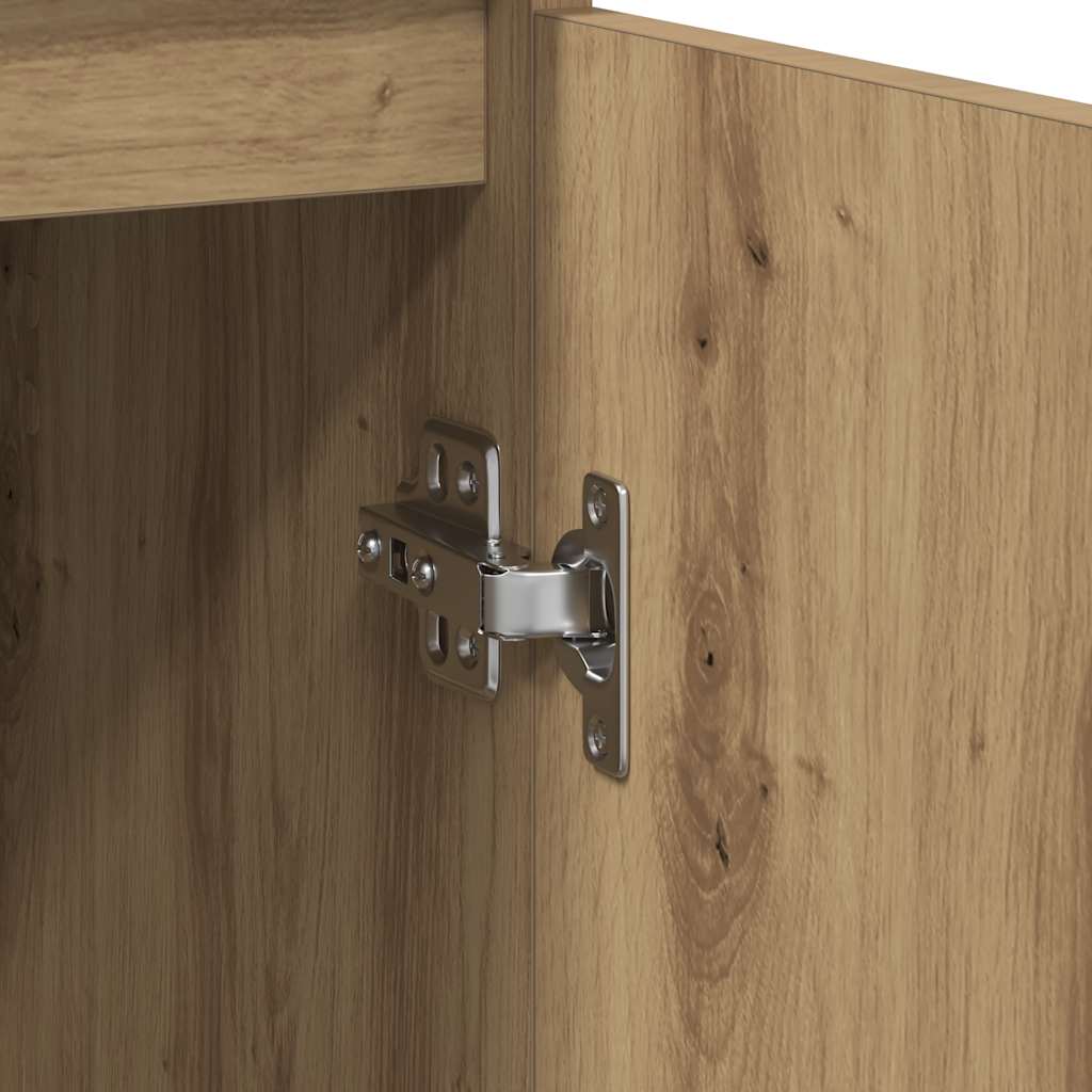 Buffet avec tiroir chêne artisanal 71x35x84 cm bois ingénierie - XIOS