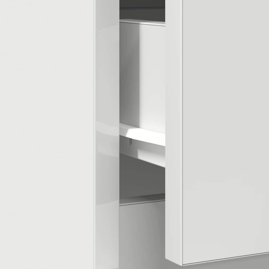 Buffet avec tiroir blanc 71x35x65 cm bois d'ingénierie - XIOS