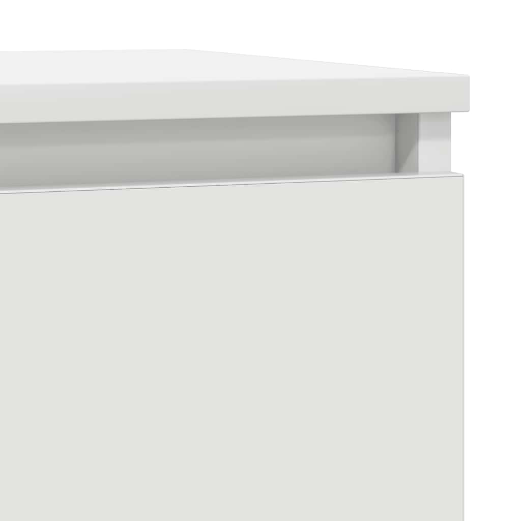 Buffet avec tiroir blanc 71x35x65 cm bois d'ingénierie - XIOS