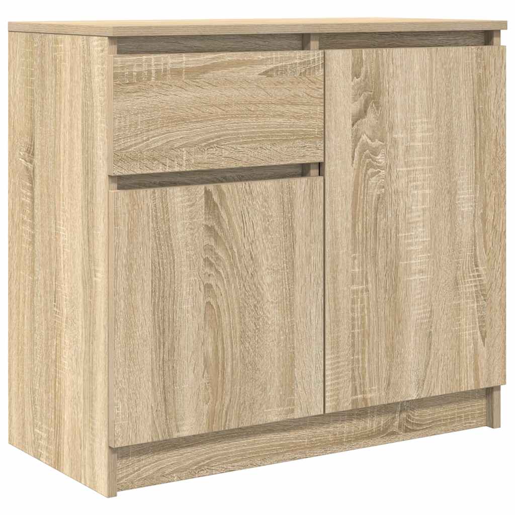 Buffet avec tiroir chêne sonoma 71x35x65 cm bois d'ingénierie