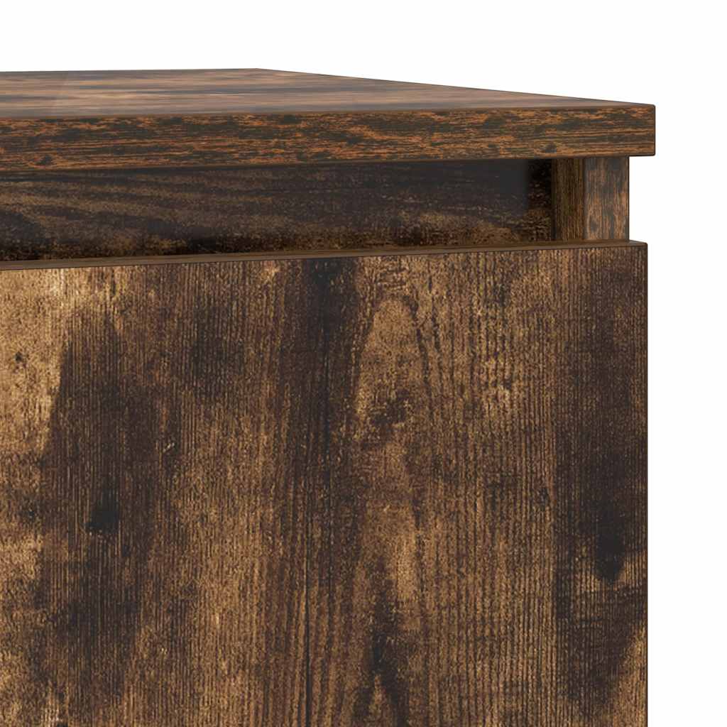 Buffet avec tiroir chêne fumé 71x35x65 cm bois d'ingénierie - XIOS