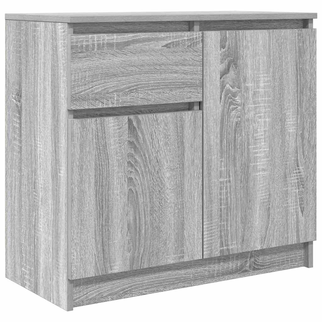 Buffet avec tiroir sonoma gris 71x35x65 cm bois d'ingénierie - XIOS