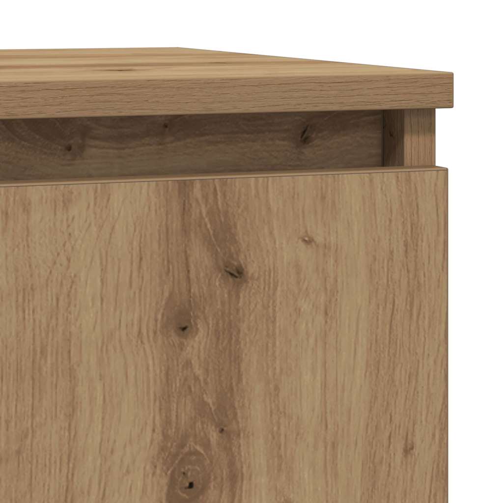 Buffet avec tiroir chêne artisanal 71x35x65 cm bois ingénierie - XIOS