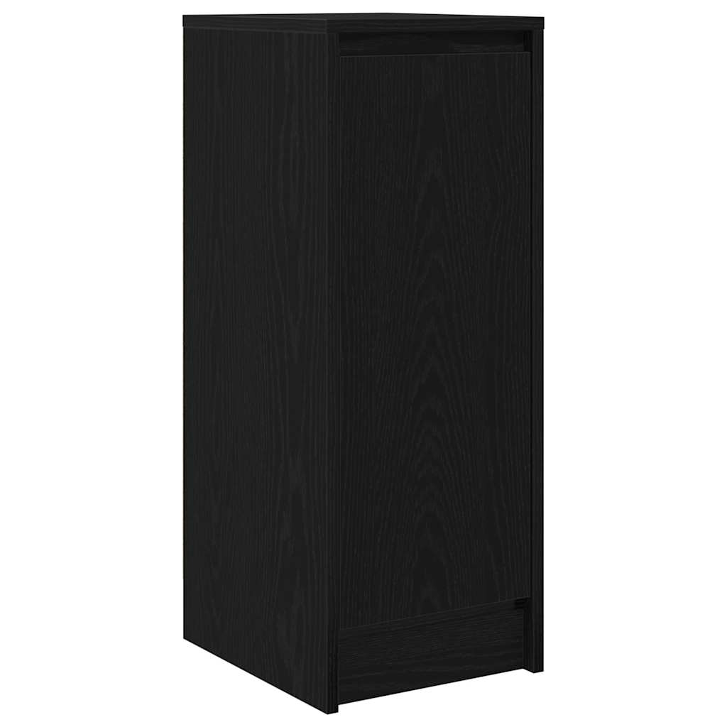 Buffet chêne noir 29,5x34x76 cm bois d'ingénierie - XIOS