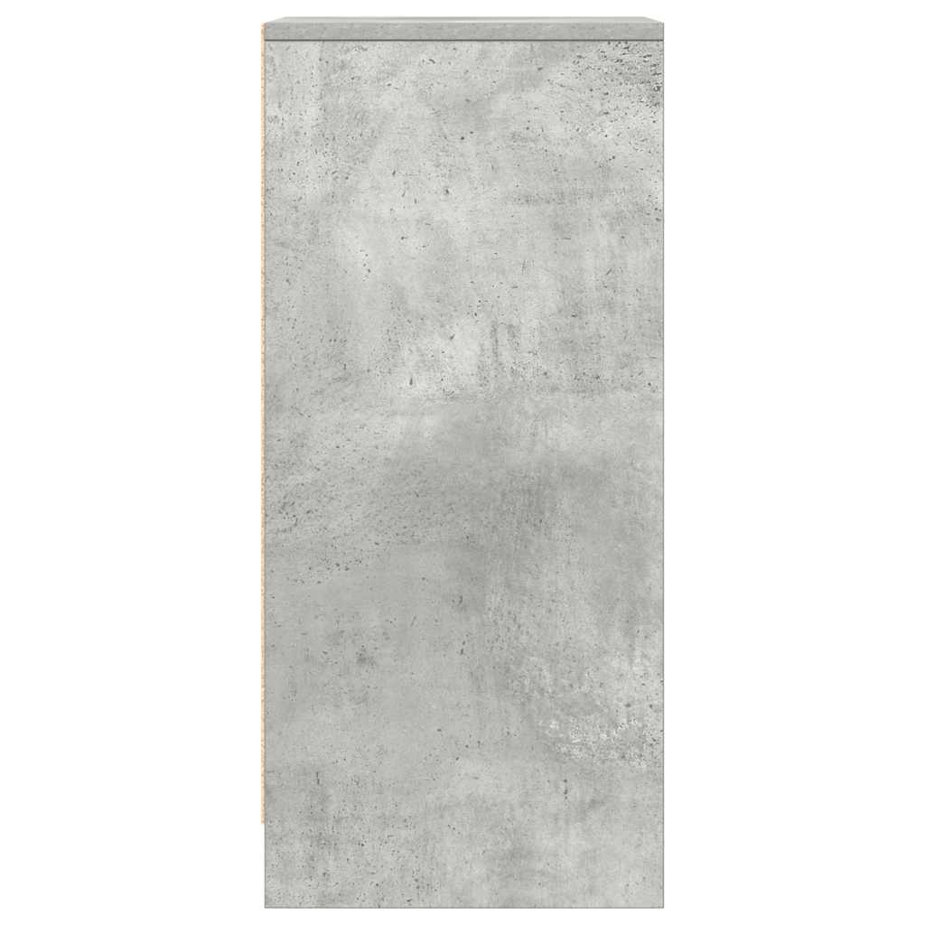 Buffet gris béton 29,5x34x76 cm bois d'ingénierie - XIOS