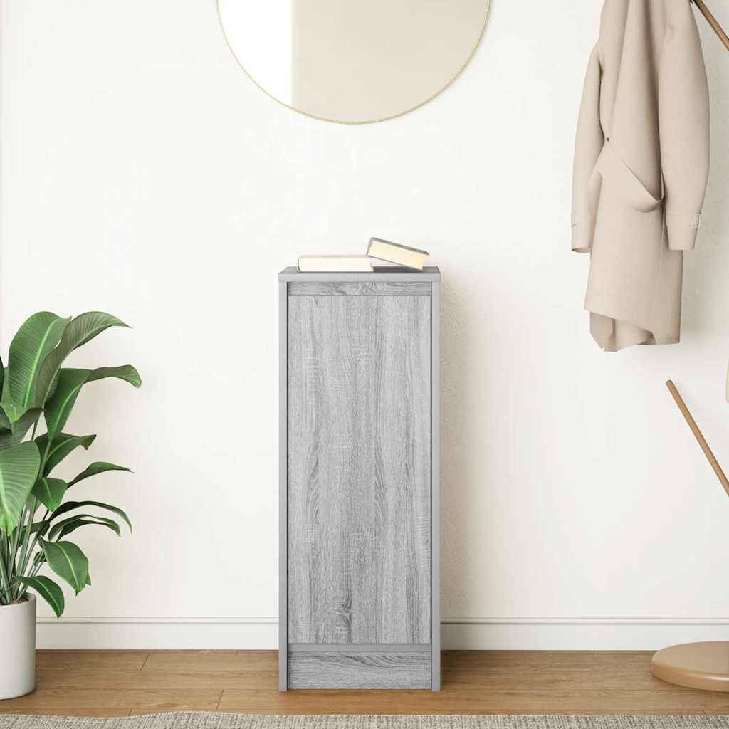 Buffet sonoma gris 29,5x34x76 cm bois d'ingénierie - XIOS