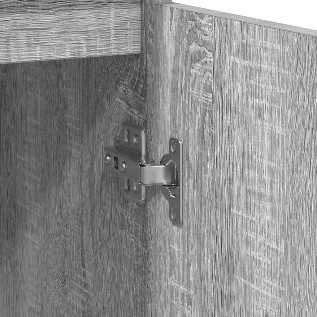 Buffet sonoma gris 29,5x34x76 cm bois d'ingénierie - XIOS